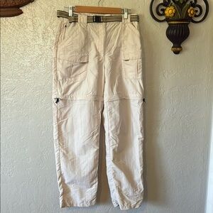 L.L. Bean Cream Cargo Pants Relaxed Fit